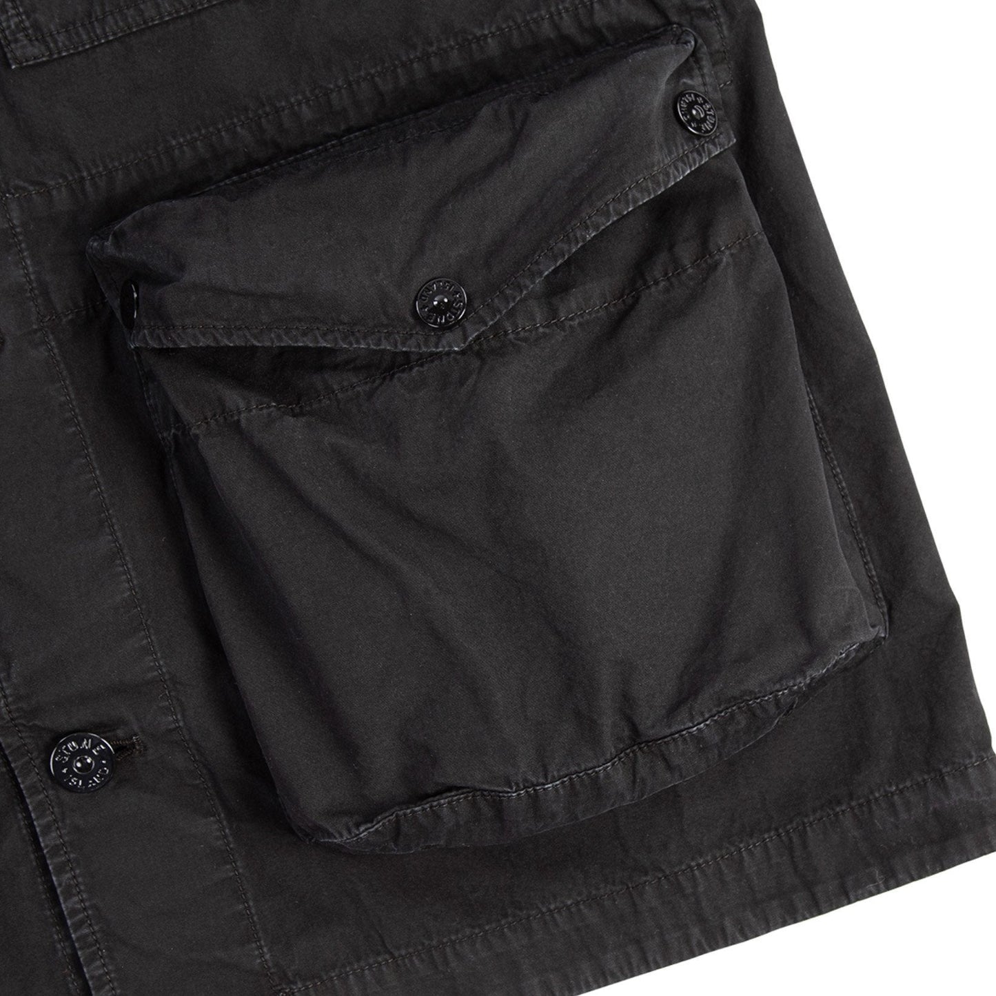 Stone Island Black Tela Cotton Jacket