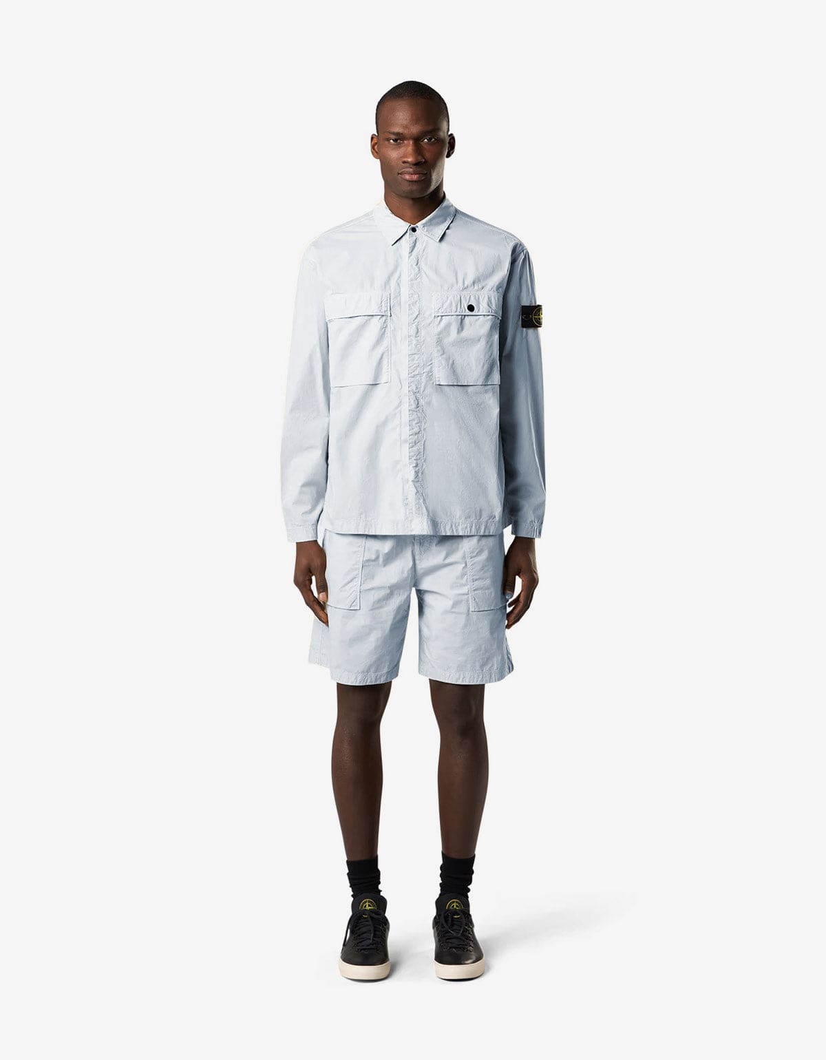 Stone Island Blue Paracadute Overshirt