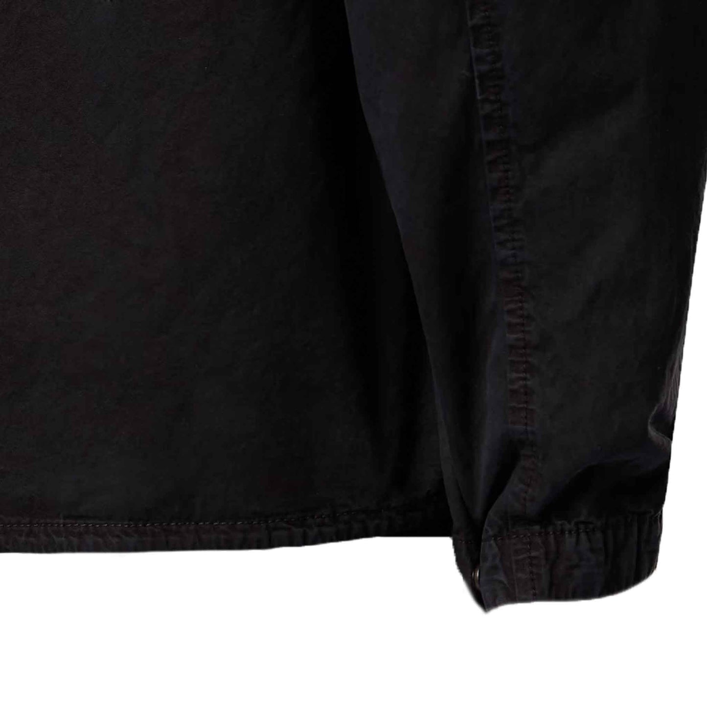 Stone Island Brushed Cotton 'Old' Effect Overshirt in Black