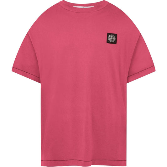 Stone Island Ciclamino Patch Logo T-Shirt