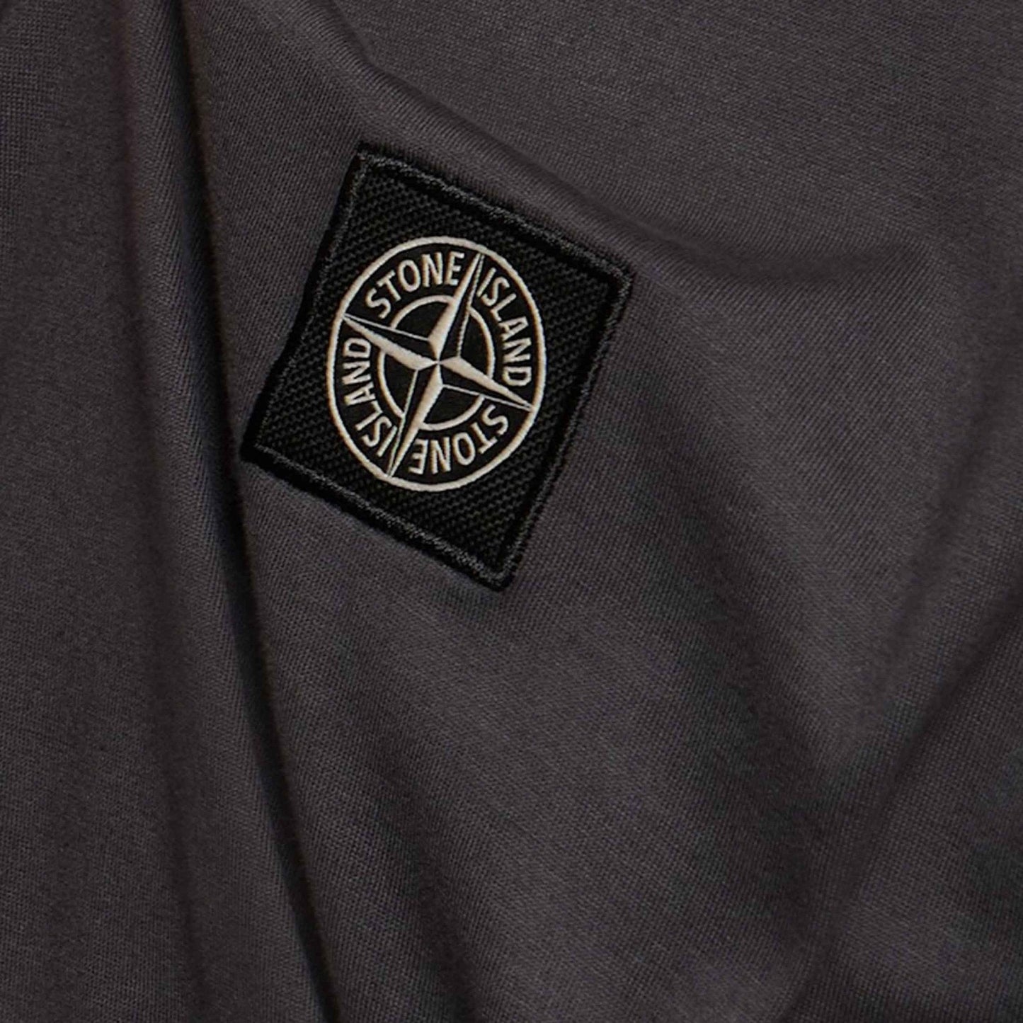 Stone Island Compass Logo T-Shirt in Charcoal Grey