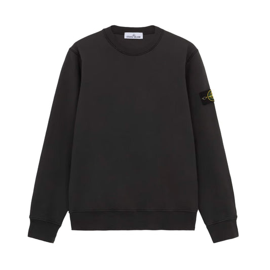Stone Island Cotton Fleece Crewneck Sweatshirt in Lead Grey