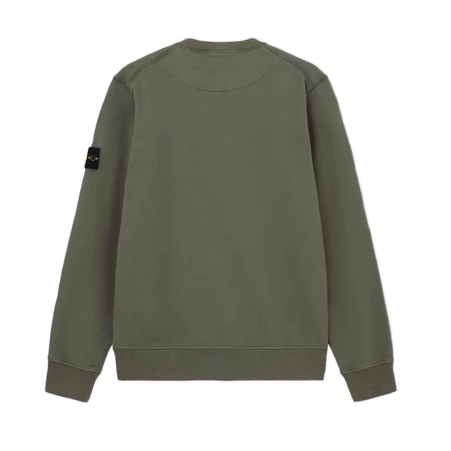 Stone Island Cotton Fleece Crewneck Sweatshirt in Musk Green