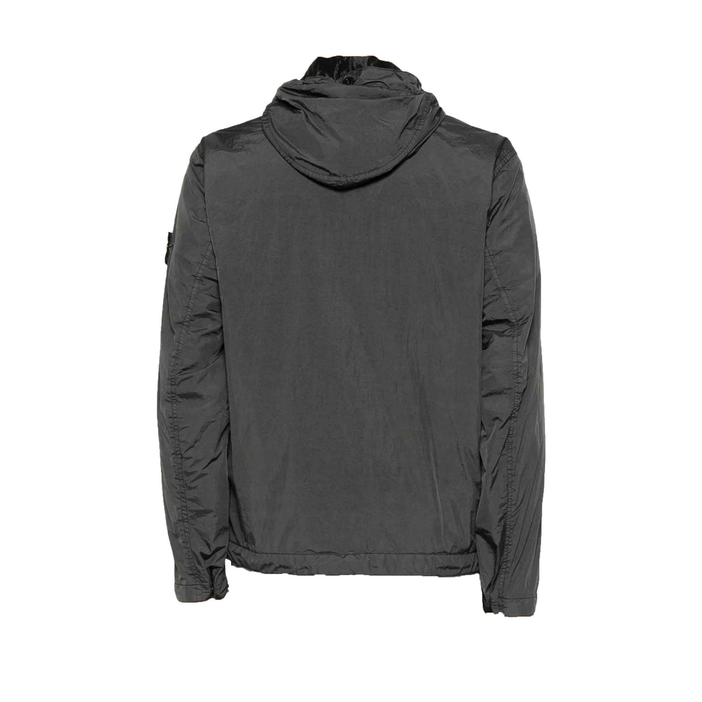 Stone Island Crinkle Reps NY Hooded Jacket in Charcoal Grey