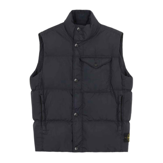 Stone Island Crinkle Reps R-NY Down Gilet in Navy Blue