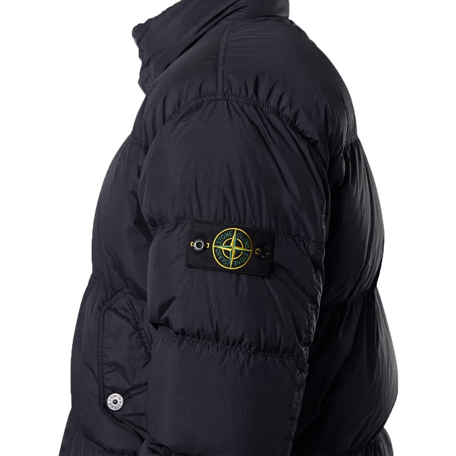 Stone Island Crinkle Reps R-NY Light Down Blouson Jacket in Navy Blue