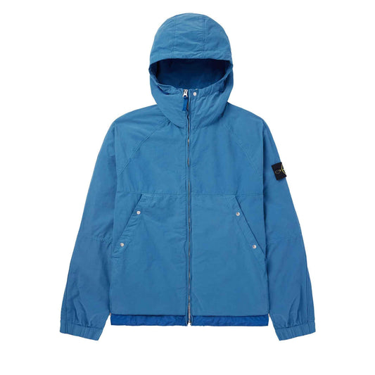Stone Island David Light-TC Hooded Jacket in Avio Blue