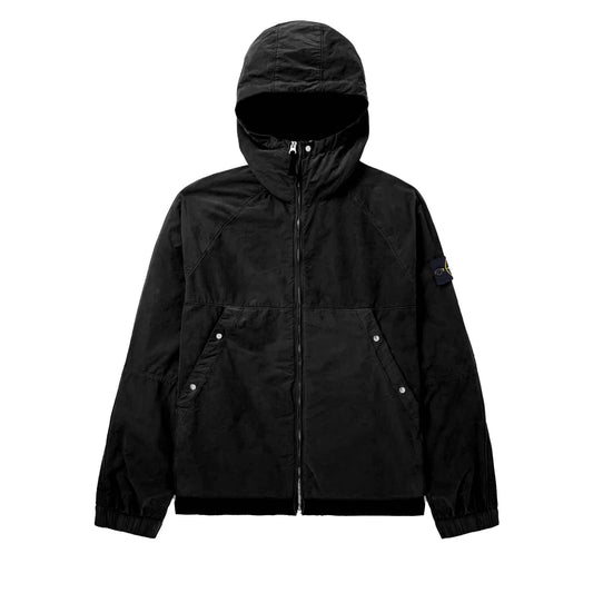 Stone Island David Light-TC Hooded Jacket in Black