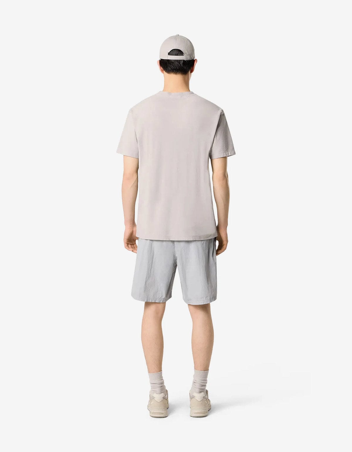 Stone Island Ghost Grey Compass Patch T-Shirt