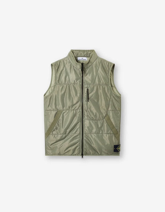 Stone Island Green Run-Proof Nylon Mesh-TC Gilet