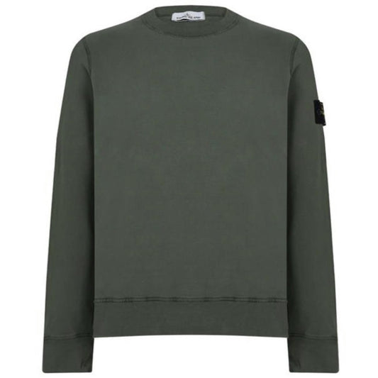 Stone Island Khaki Garment Dyed Sweatshirt
