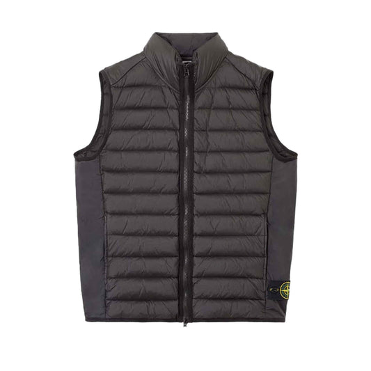 Stone Island Loom Woven Chambers Nylon Down-TC Gilet in Black