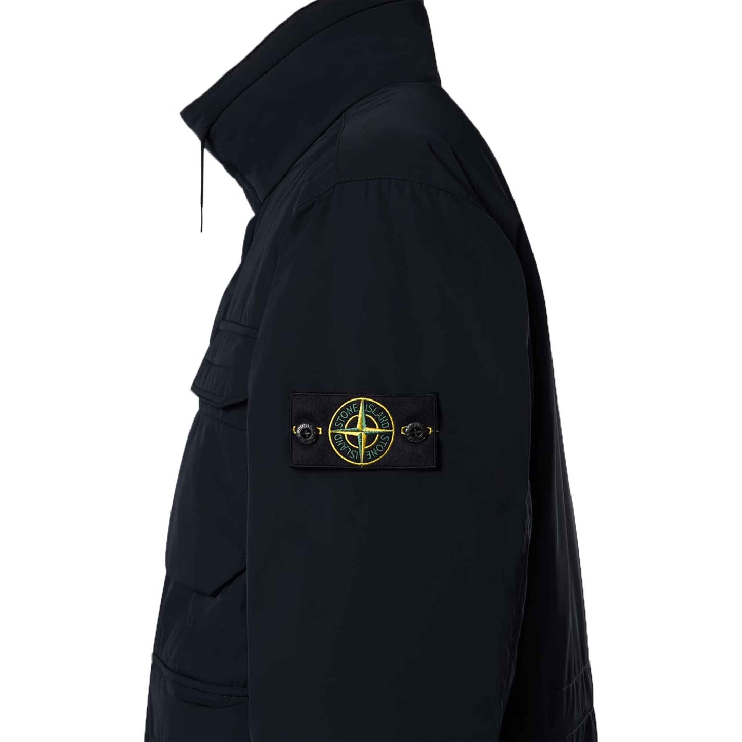 Stone Island Micro Twill With Primaloft Insulation Field Jacket in Black