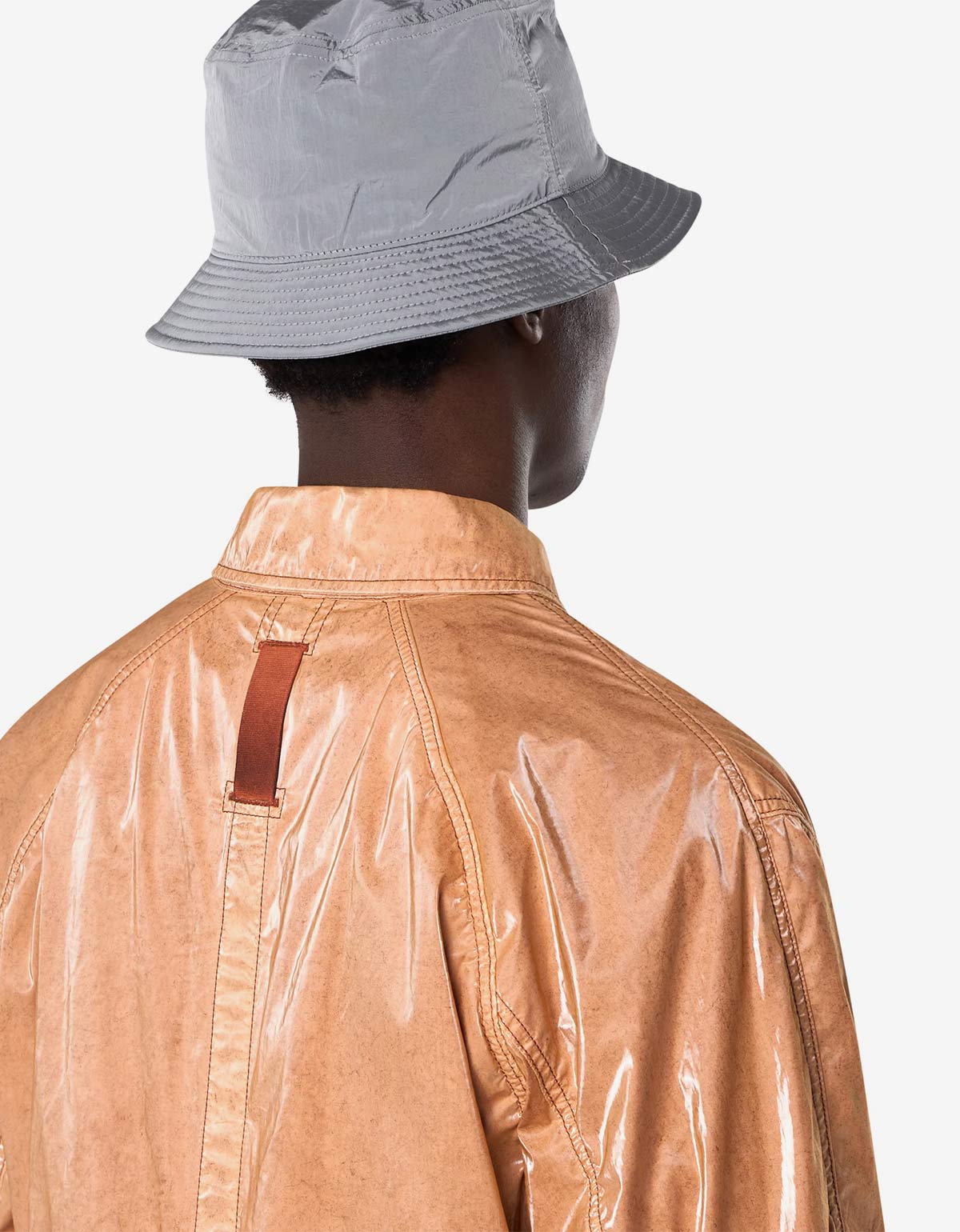 Stone Island Mussola Prismatica ‘Pietra’ Brown Coach Jacket