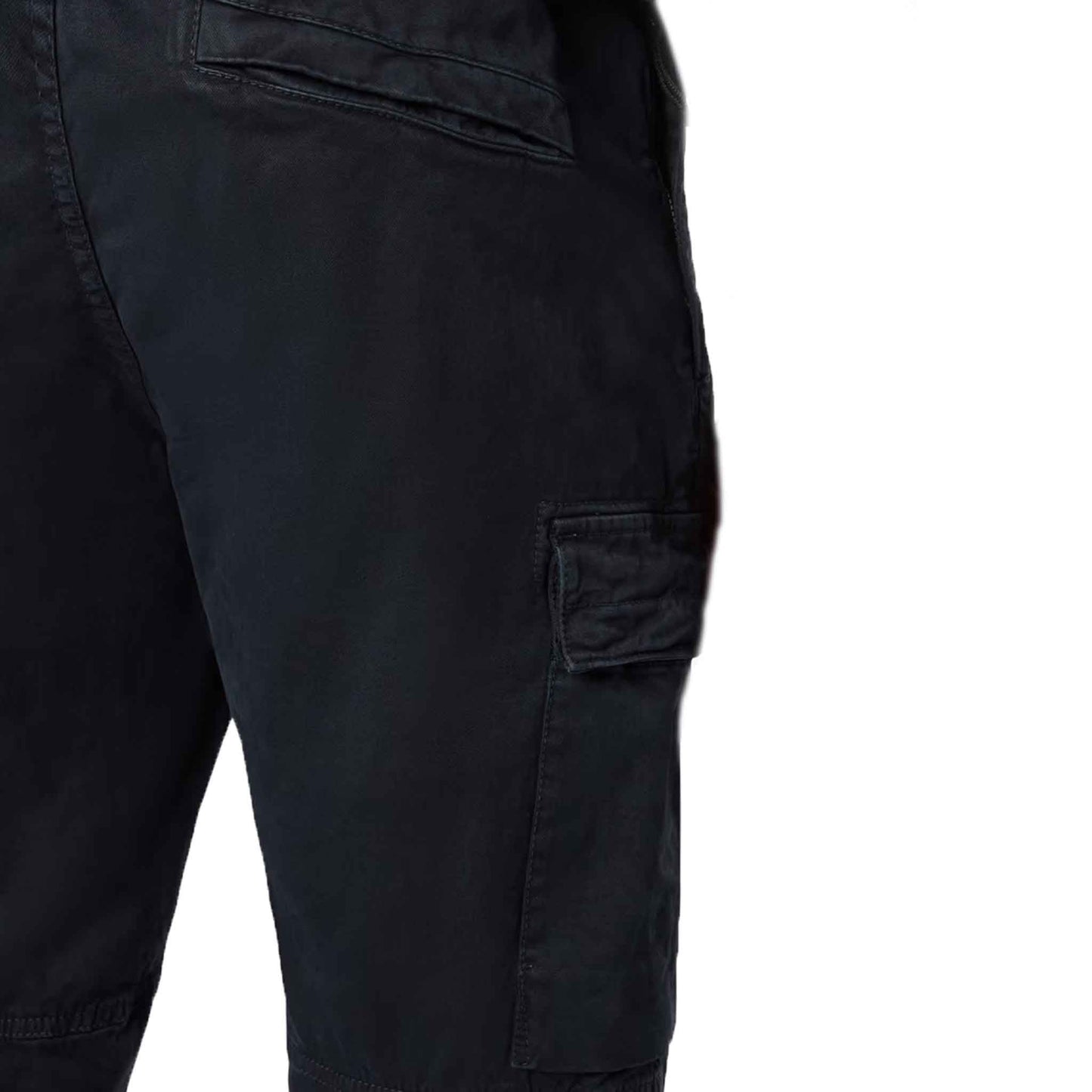 Stone Island 'Old' Effect Regular Tapered Cargo Pants in Navy Blue