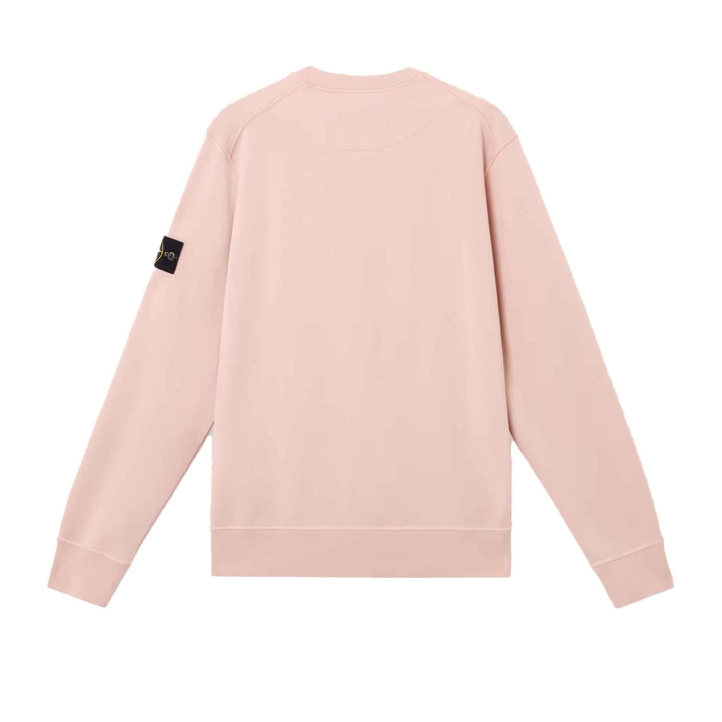Stone Island Organic Cotton Fleece Crewneck Sweatshirt in Antique Rose