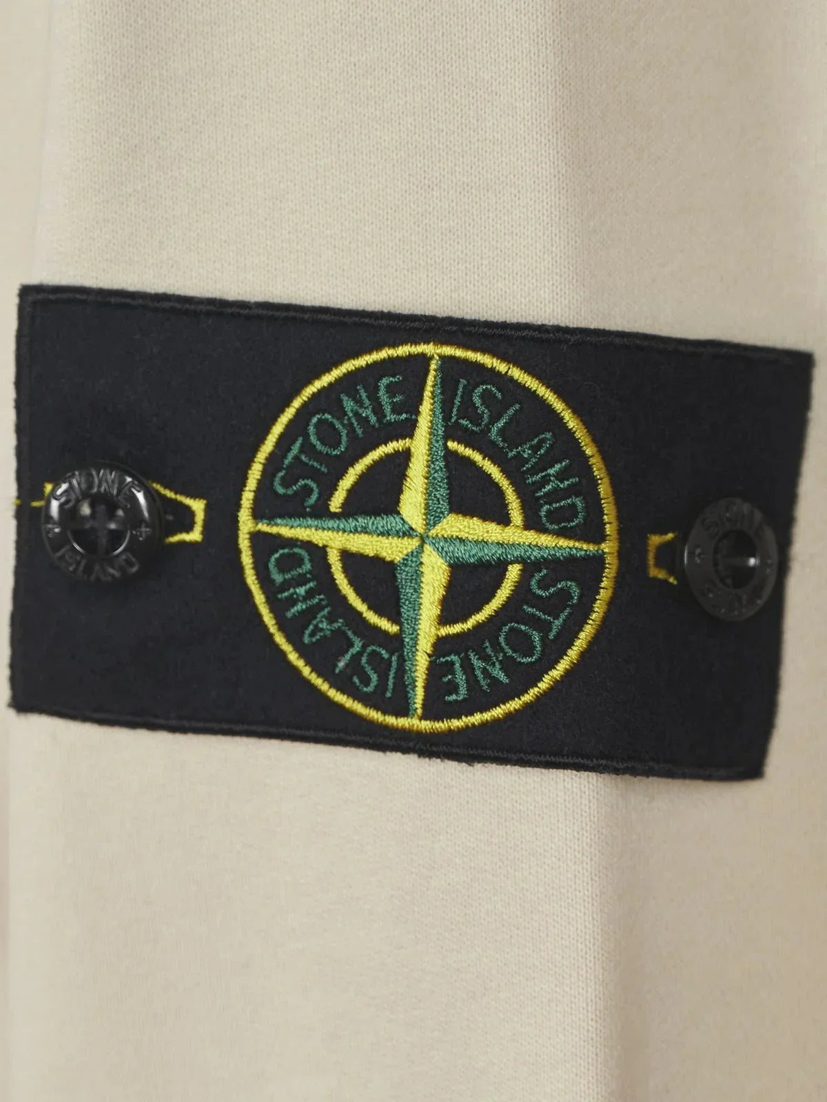 Stone Island Organic Cotton Fleece Crewneck Sweatshirt in Sand