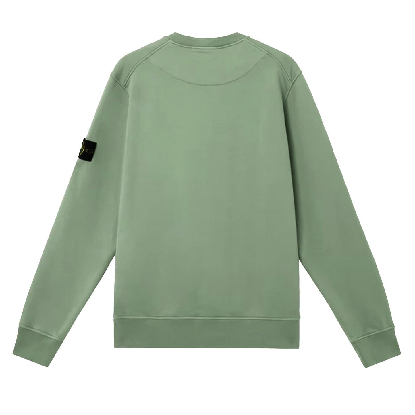 Stone Island Organic Cotton Fleece Crewneck Sweatshirt in Stellina