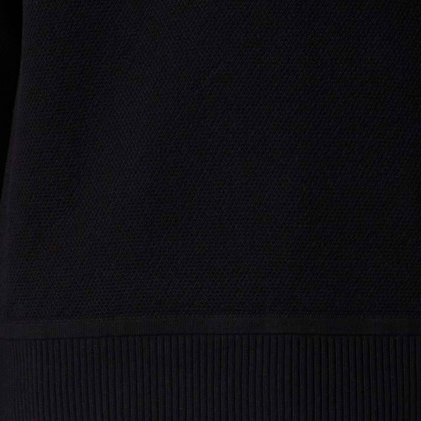 Stone Island Organic Cotton Micro Stitch Knit in Black