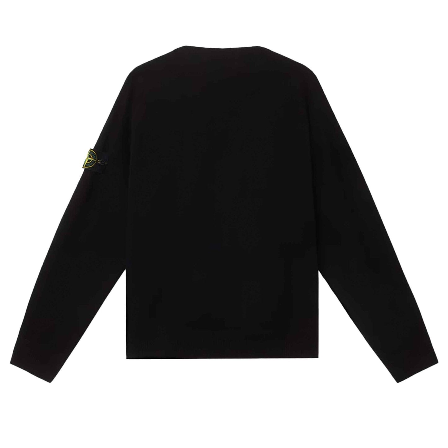 Stone Island Organic Cotton Micro Stitch Knit in Black