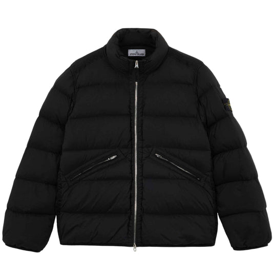 Stone Island Seamless Tunnel Nylon Down-TC Jacket in Black