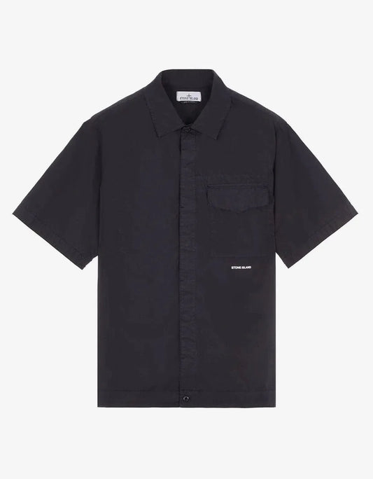 Stone Island Blue Short Sleeve Overshirt