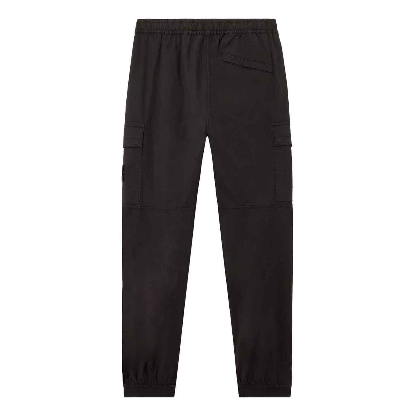 Stone Island Supima Cotton Twill Stretch-TC Tapered Cargos in Black