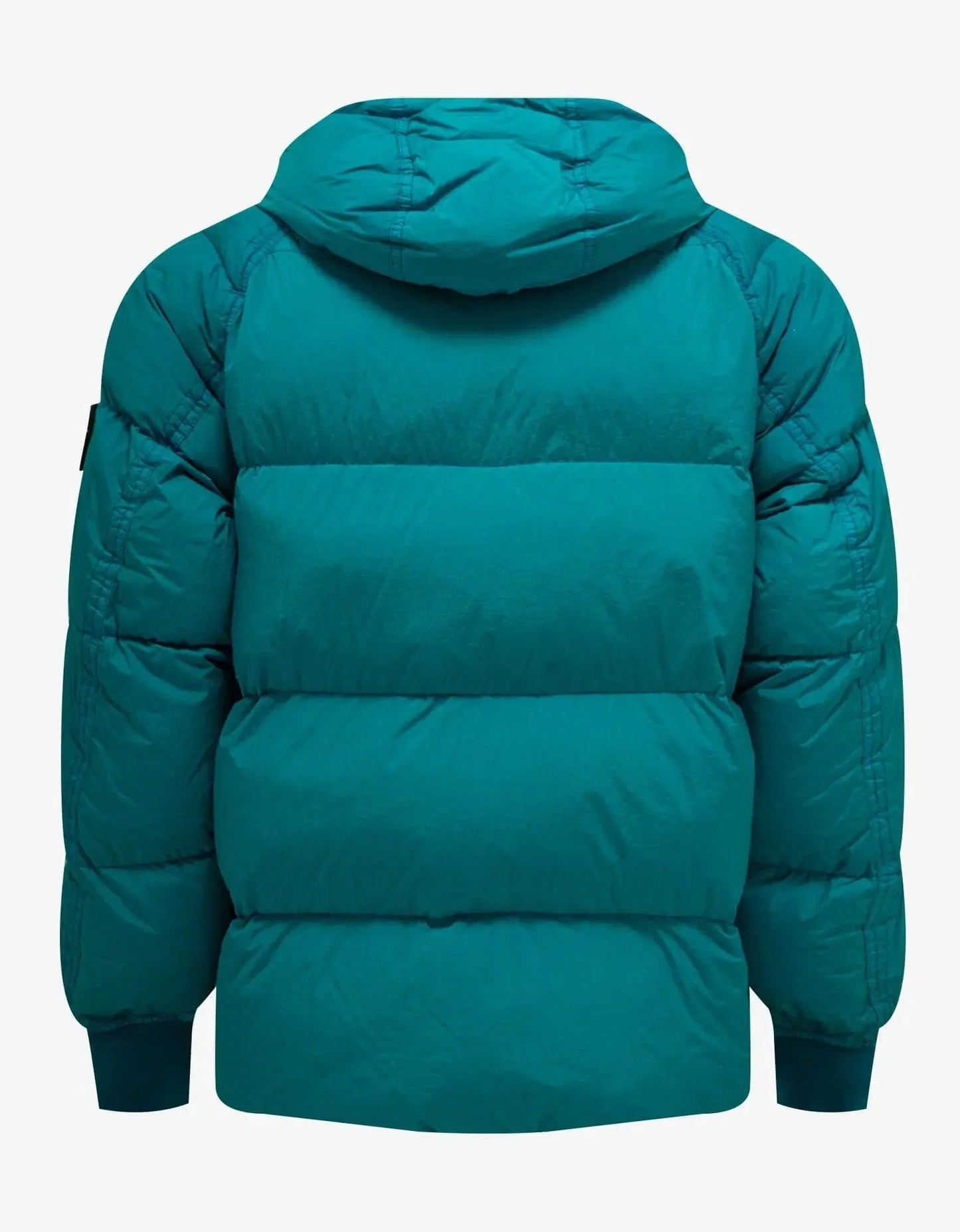 Stone Island Turquoise Blue Garment Dyed Down Jacket