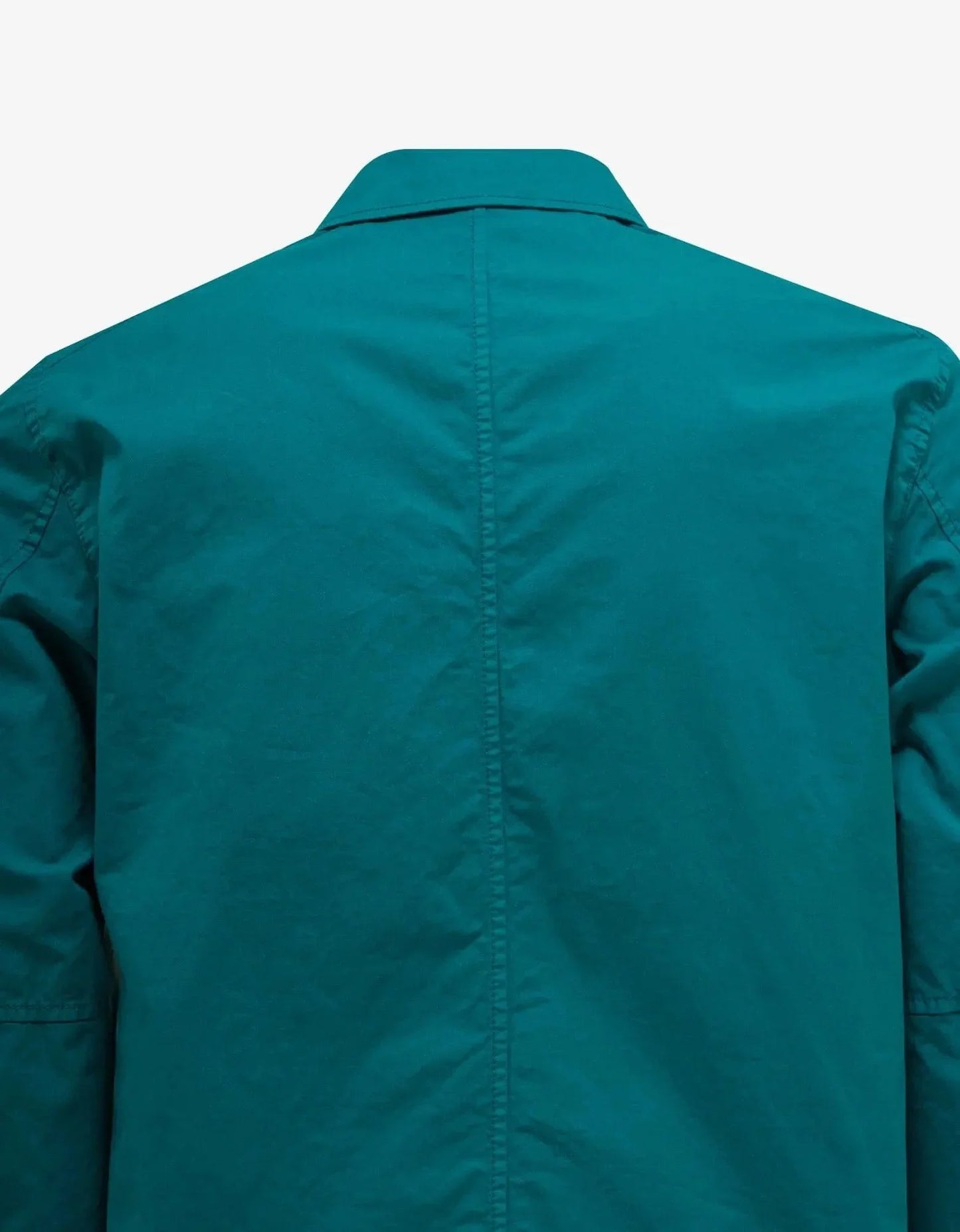 Stone Island Turquoise Blue Garment Dyed Overshirt