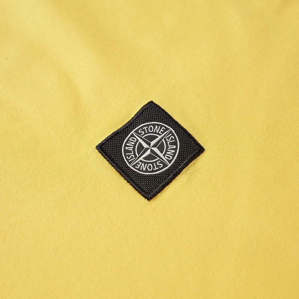 Stone Island Yellow Patch Logo T-Shirt