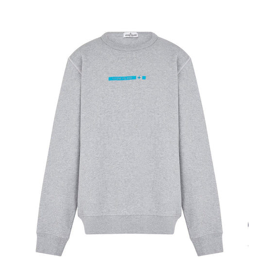 Stone Island Junior Grey Logo Sweatshirt