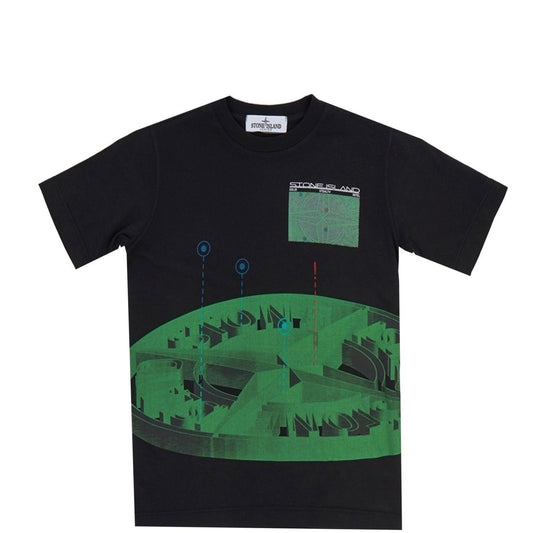Stone Island Junior Black Logo T-Shirt